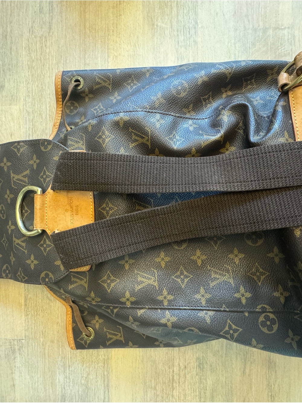 Vintage Louis Vuitton Monogram Montsouris GM Backpack-Auth. LV Drawstring- COA - Picture 5 of 16